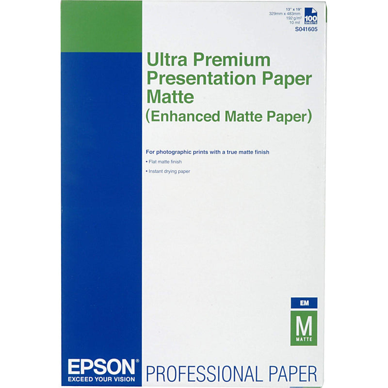 EPSON Enhanced Matte Paper 13 x 19 (100 Sheet Bulk Pack)