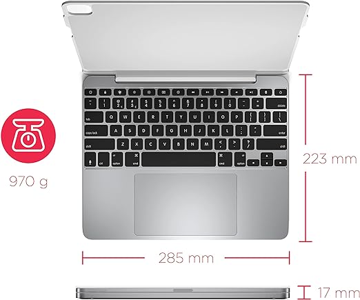 Étui/clavier Brydge pour tablette Apple iPad Pro (3e génération), iPad Pro (4e génération), iPad Pro (5e génération) 12,9" - Blanc