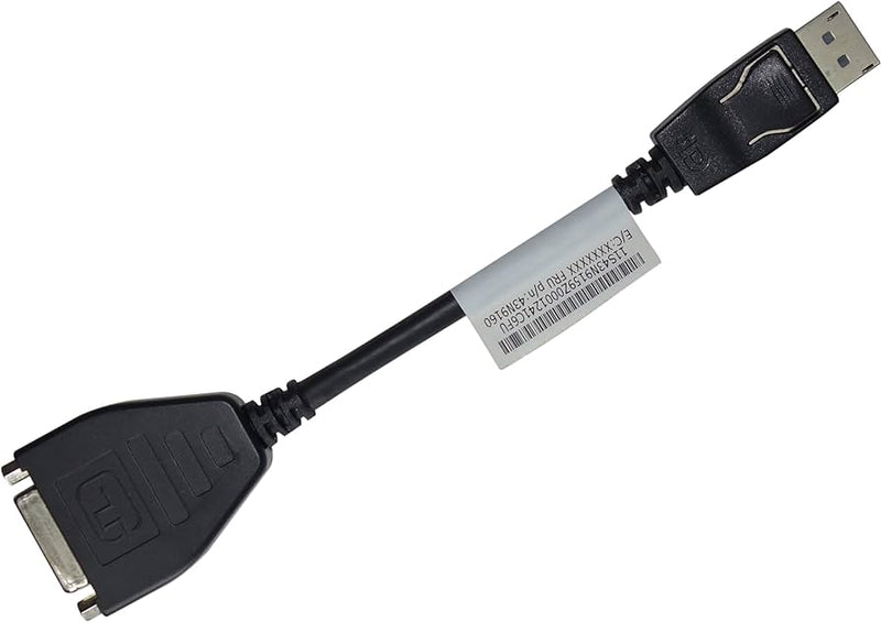 Lenovo 45J7915 DisplayPort to Single-Link DVI Monitor Cable