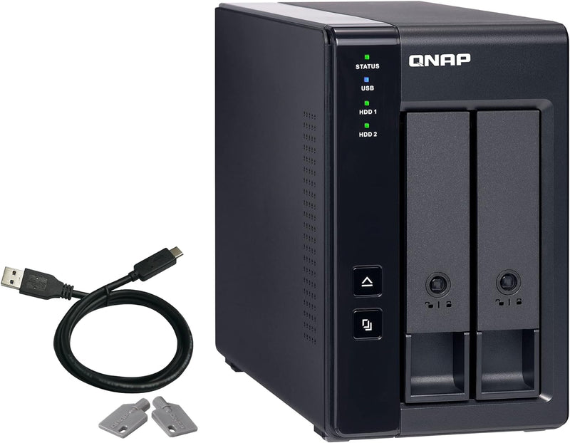 QNAP 2-BAY 3.5 SATA HDD USB 3.1 GEN2 10GBPS