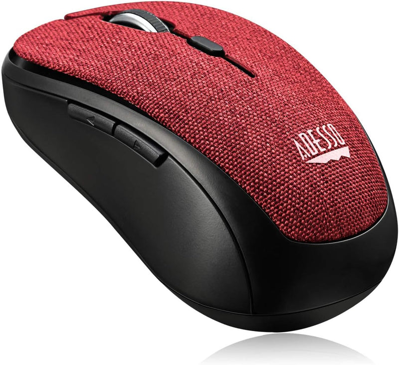 iMouse S80R - Mini souris optique en tissu sans fil (rouge)