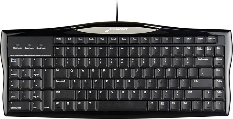 Evoluent Reduced Reach Right-Handed Keyboard - Wired - USB 2.0 - 16.5 Wide - Ful