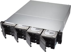 NAS/iSCSI IP-SAN QNAP 2U 8 baies à montage en rack courte profondeur. AMD Ryzen V1500B 4C/8T 2.2