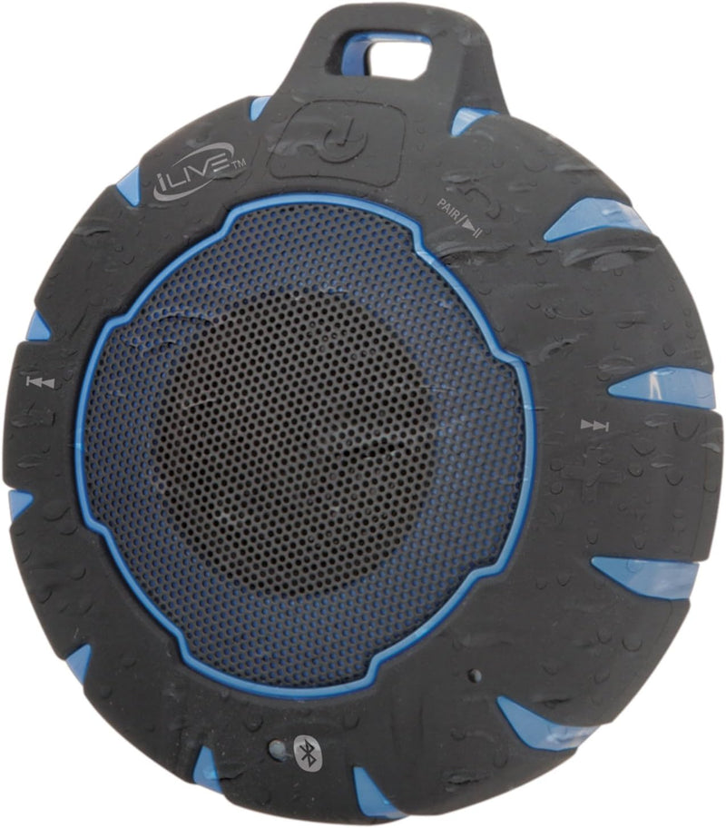 iLive ISBW157BU Portable Bluetooth Speaker System - Black, Blue