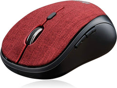 iMouse S80R - Mini souris optique en tissu sans fil (rouge)