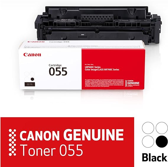 Canon 055 Original Laser Toner Cartridge - Black - 1 Pack