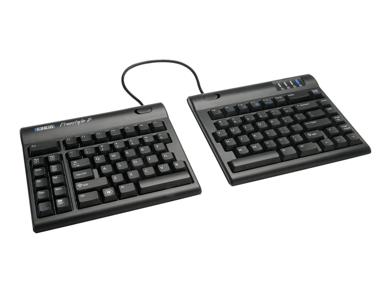 Clavier Kinesis Freestyle2 pour PC, anglais américain, noir, séparation de 9 pouces et V3