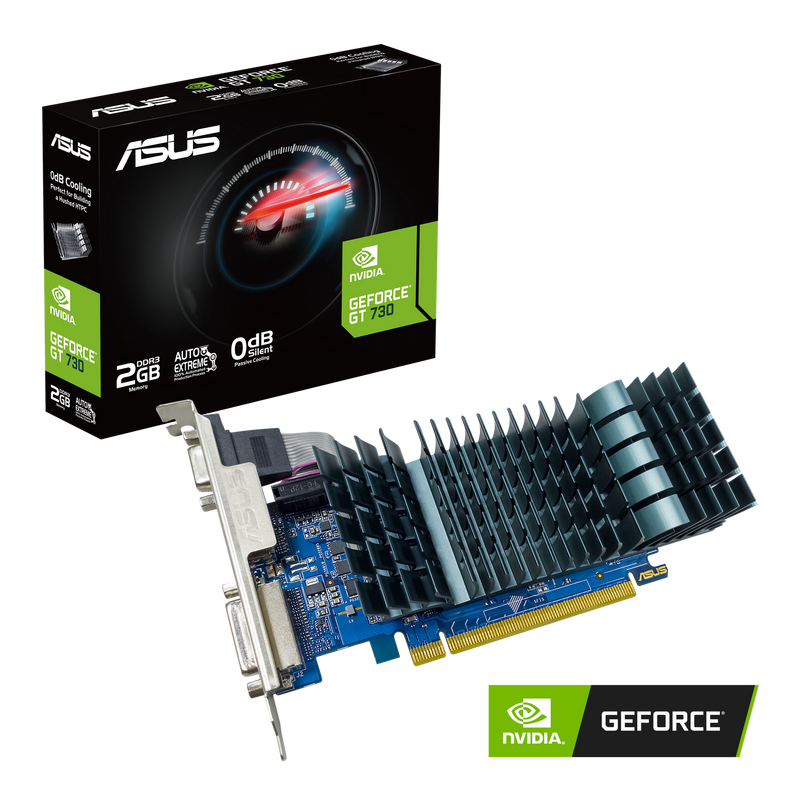 NVIDIA GeForce GT 730 Graphics Card (PCIe 2.0 2GB DDR3 Memory Low-profile Auto-E