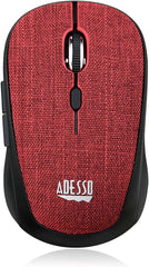 iMouse S80R - Mini souris optique en tissu sans fil (rouge)