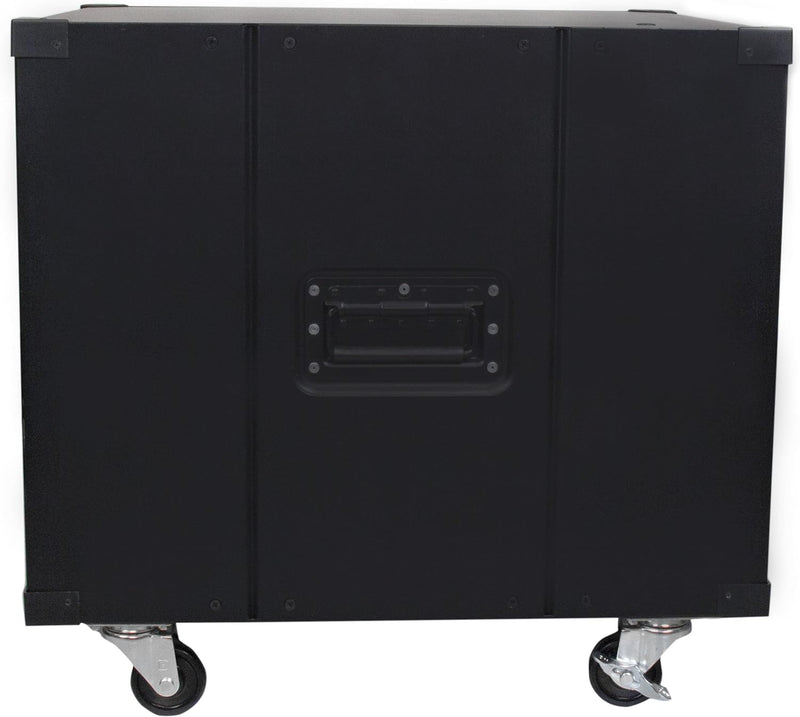 StarTech.com Rack de serveur mobile à cadre ouvert 9U à 4 montants, rack roulant réseau 19" pour espaces étroits, petit rack de données avec roulettes, TAA