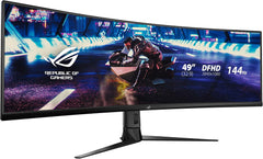 ASUS ROG Strix XG49VQ 49 Curved Gaming FreeSync Monitor 144Hz Dual Full HD HDR E