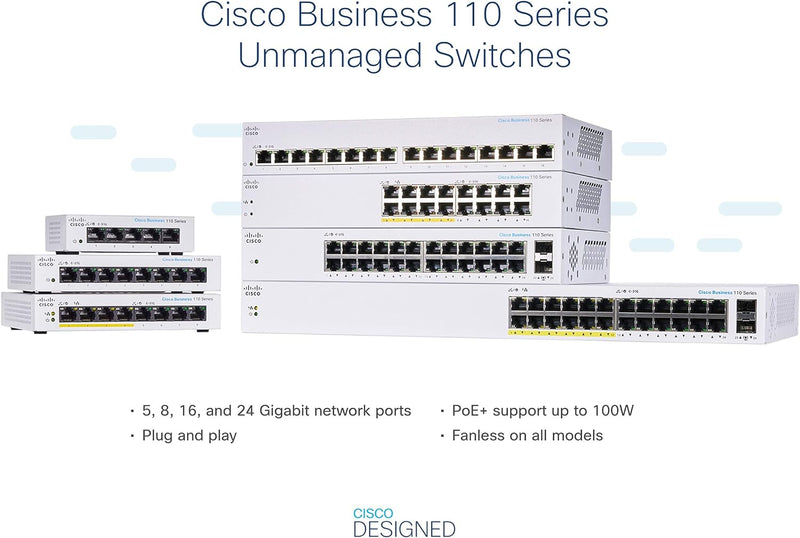 Commutateur Ethernet Cisco 110 CBS110-16T-NA 