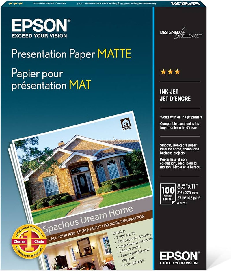 Epson Matte Presentation Paper - White