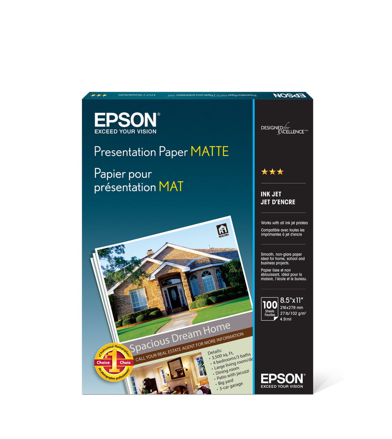 Epson Photo paper - Letter A Size (8.5 in x 11 in) - 105 g/m2