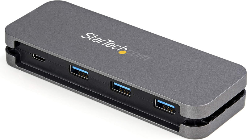 Bus Powered 4 Port USB-C hub - USB Type-C laptop to 3xUSB-A & 1xUSB-C - SuperSpe