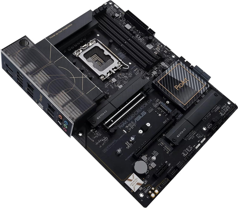 Asus ProArt B660-CREATOR D4 Desktop Motherboard - Intel B660 Chipset - Socket LGA-1700 - Intel Optane Memory Ready - ATX