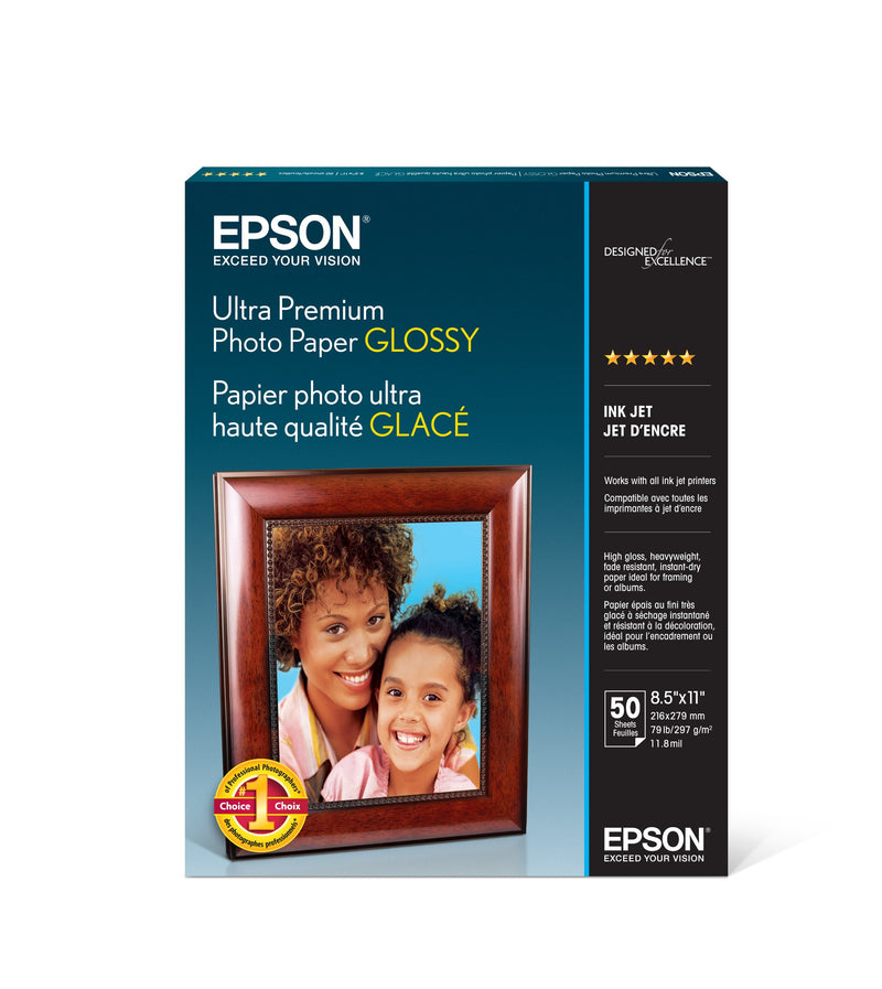 Glossy photo paper - 8.5 in x 11 in - 50 sheet(s)