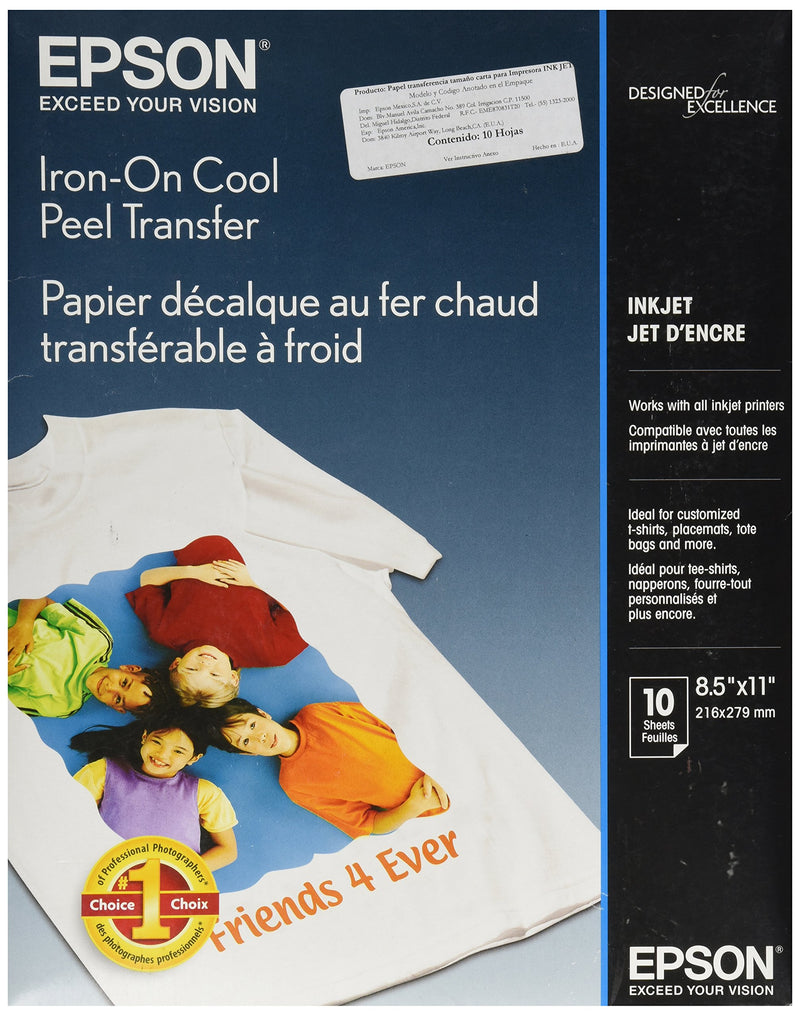 Transferts thermocollants Epson-Papier - transferts thermocollants - Format Lettre A (8,5 po x 11 i