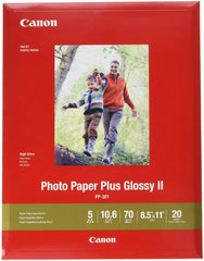 CANON PAPIER PHOTO PLUS GLOSSY II 8.5 X11 20SHT