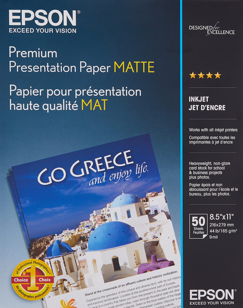 Papier de présentation jet d'encre mat Epson Premium