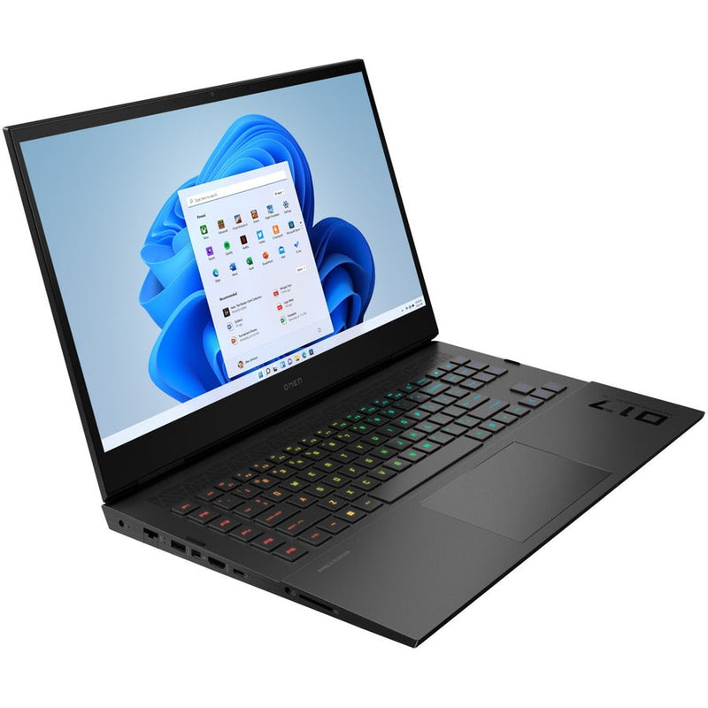 PC portable OMEN by HP 17-ck0020ca,i7-11800H,16GB DDR4(2 x 8GB),1 TB SSD,17.3,QHD (2560 x 1440),NVIDIA GeForce RTX 3070(8GB GDDR6),HP Wide Vision 720p HD camera,Wi-Fi 6E AX210 (2x2) et BT 5.2,6-cellules,83 Wh Li-ion polymer,Shadow black,Win 11 Home,1 an