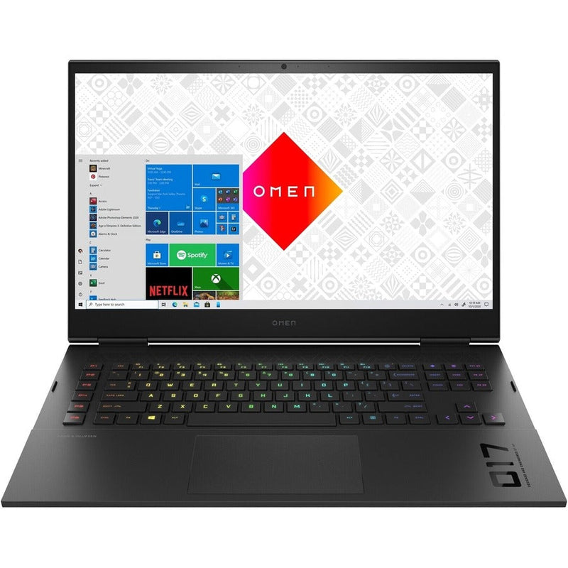 OMEN by HP Laptop 17-ck0020ca,i7-11800H,16GB DDR4(2 x 8GB),1 TB SSD,17.3,QHD (2560 x 1440),NVIDIA GeForce RTX 3070(8GB GDDR6),HP Wide Vision 720p HD camera,Wi-Fi 6E AX210 (2x2) and BT 5.2,6-cell,83 Wh Li-ion polymer,Shadow black,Win 11 Home,1-year