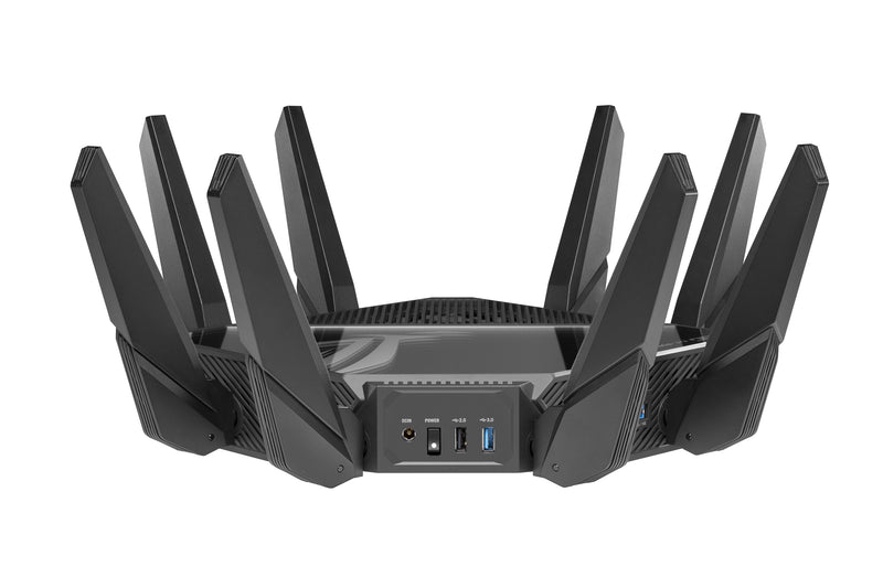 ASUS ROG RAPTURE WIFI 6E GMNG RTR (GT-AXE16000) - QUAD-B/, 6 GHZ RDY, DOUBLE 10G P