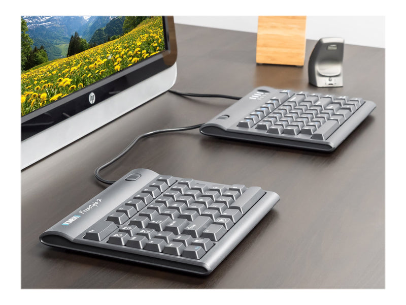 Kinesis Freestyle2 Keyboard For PC, US English, Black, 9 Inch Separation and V3
