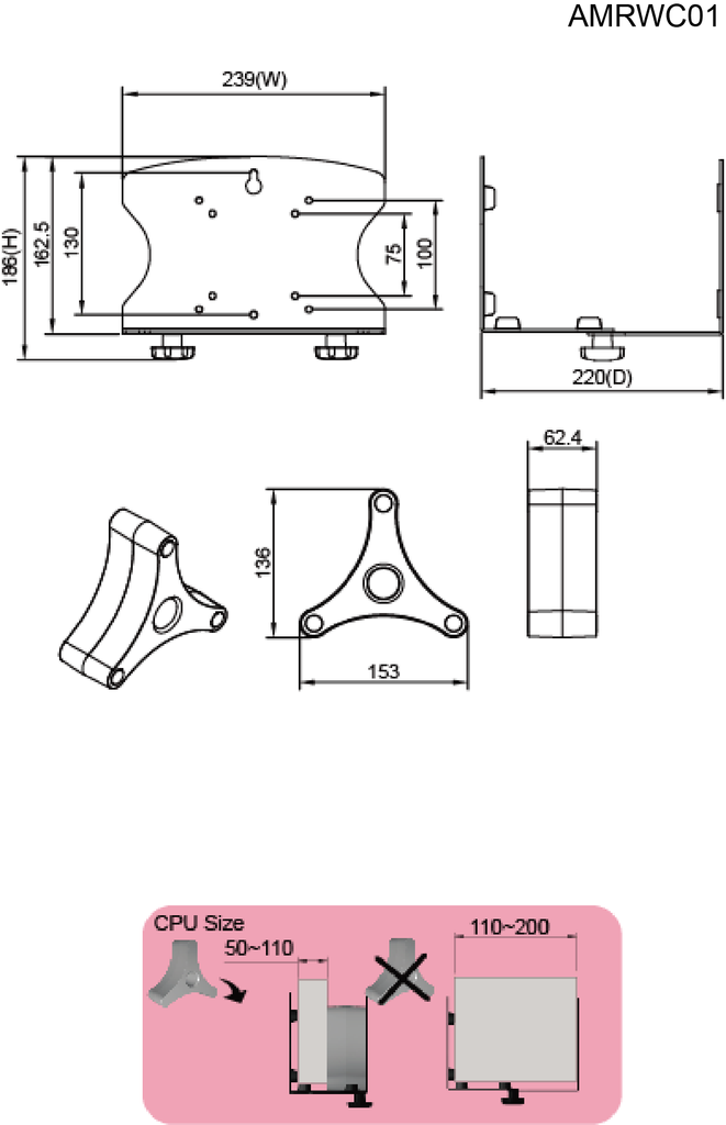 Amer CPU Mount for CPU