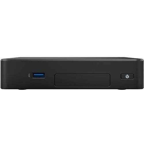 Intel NUC 8 Rugged Kit NUC8CCHKRN. L9. Cordless. 3year warranty. Memory: 4GB soldered. Supports 64GBeMMC = M.2 slot;  Win10 Pro; W10 IoT Enterprise, Linux. Intel HD Graphics 500. Dual HDMI eDP connector. Up to 7.1 multichannel Digital Audio via HDMI