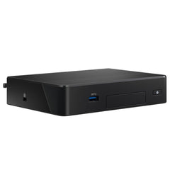 Intel NUC 8 Rugged Kit NUC8CCHKRN. L9. Cordless. 3year warranty. Memory: 4GB soldered. Supports 64GBeMMC = M.2 slot;  Win10 Pro; W10 IoT Enterprise, Linux. Intel HD Graphics 500. Dual HDMI eDP connector. Up to 7.1 multichannel Digital Audio via HDMI