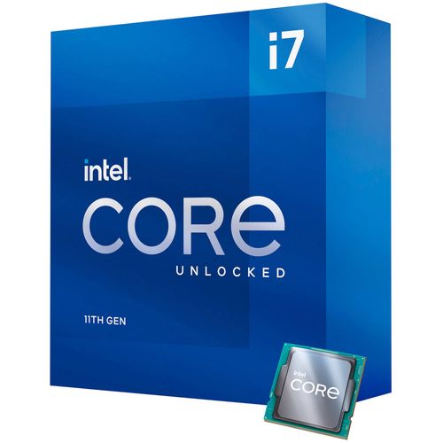 Processeur débloqué Rocket Lake Intel Core i7-11700KF 8C de 11e génération pour jeux et création de contenu
