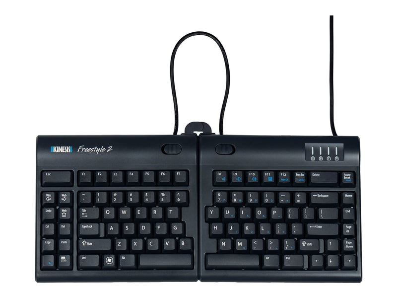 Kinesis Freestyle2 Keyboard For PC, US English, Black, 9 Inch Separation and V3