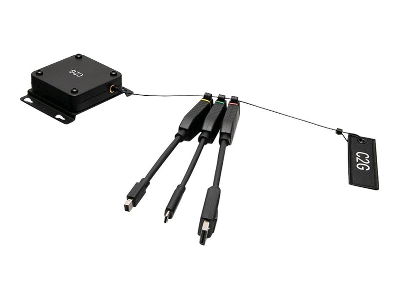 Anneau adaptateur de dongle HDMI 4K rétractable C2G - Code couleur mDP, DP, USB C