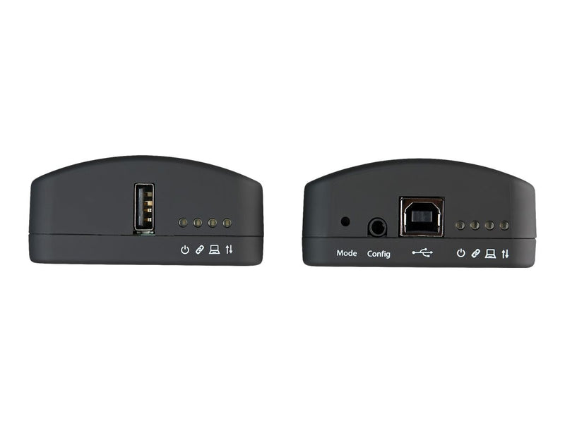StarTech.com Rallonge USB 2.0 sur câble RJ45 Cat5e ou Cat6 - Kit adaptateur d'extension USB 330 pieds/100 m avec ESD - Alimentation locale ou à distance