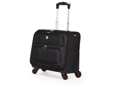 SWISSGEAR 4-Wheel Carry-On business case features a spacious main compartment wi