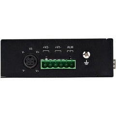 StarTech.com Switch Ethernet Gigabit industriel 6 ports 4 PoE RJ45 + 2 emplacements SFP 30 W PoE + 48 VDC 10/100/1000 Mbps -40C à 75C avec connecteur DIN