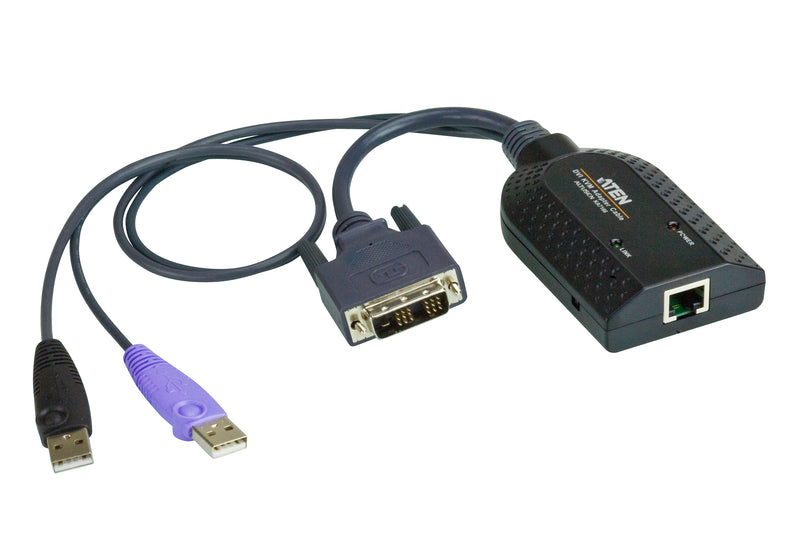 ATEN DVI USB Virtual Media KVM Adapter Cable with Smart Card Reader (CPU Module)