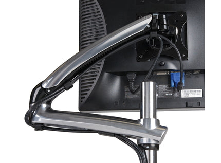 Peerless-AV LCT620A Mounting Arm for Flat Panel Display, Monitor - Black, Polished Aluminum - TAA Compliant