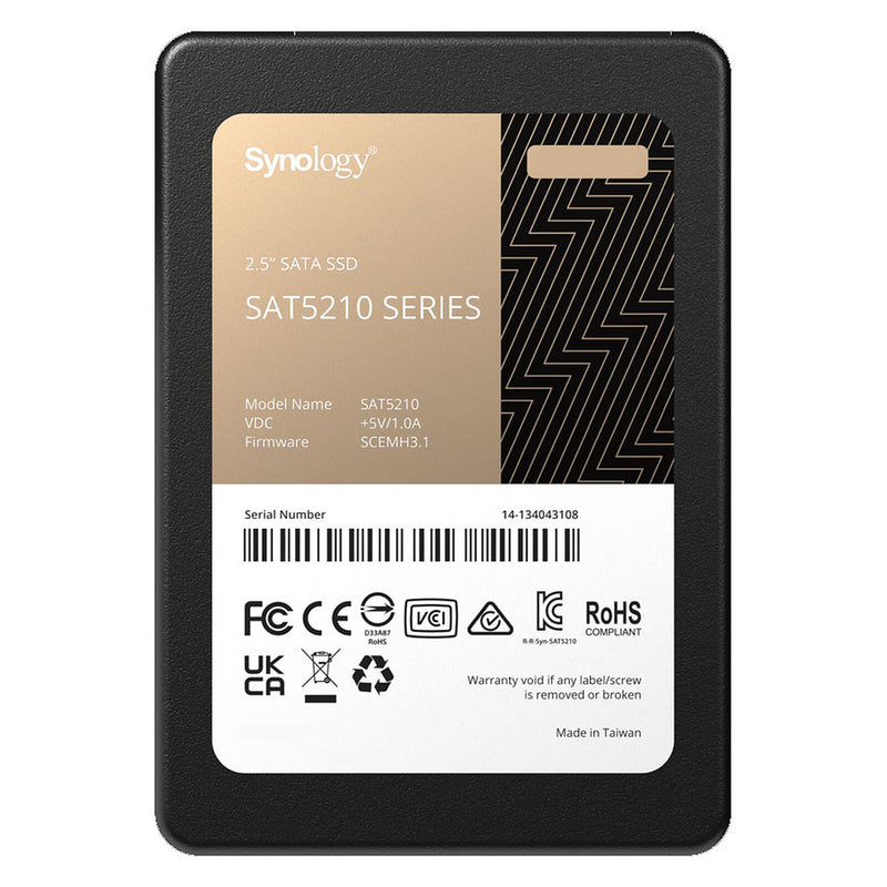 Synology SAT5210 SAT5210-3840G Disque SSD 3,84 To - Interne 2,5" - SATA (SATA/600)