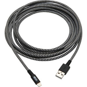 Tripp Lite Heavy-Duty USB Sync/Charge Cable with Lightning Connector, 10 ft. (3 m)