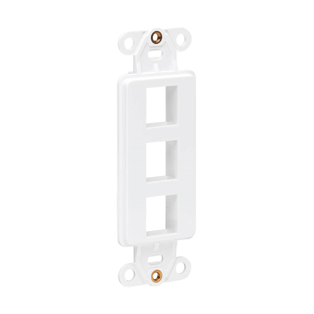 Insert de plaque centrale Tripp Lite, style Decora - vertical, 3 ports