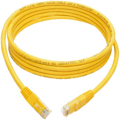 Tripp Lite Cat6 Gigabit Molded Patch Cable (RJ45 M/M), Yellow, 7 ft