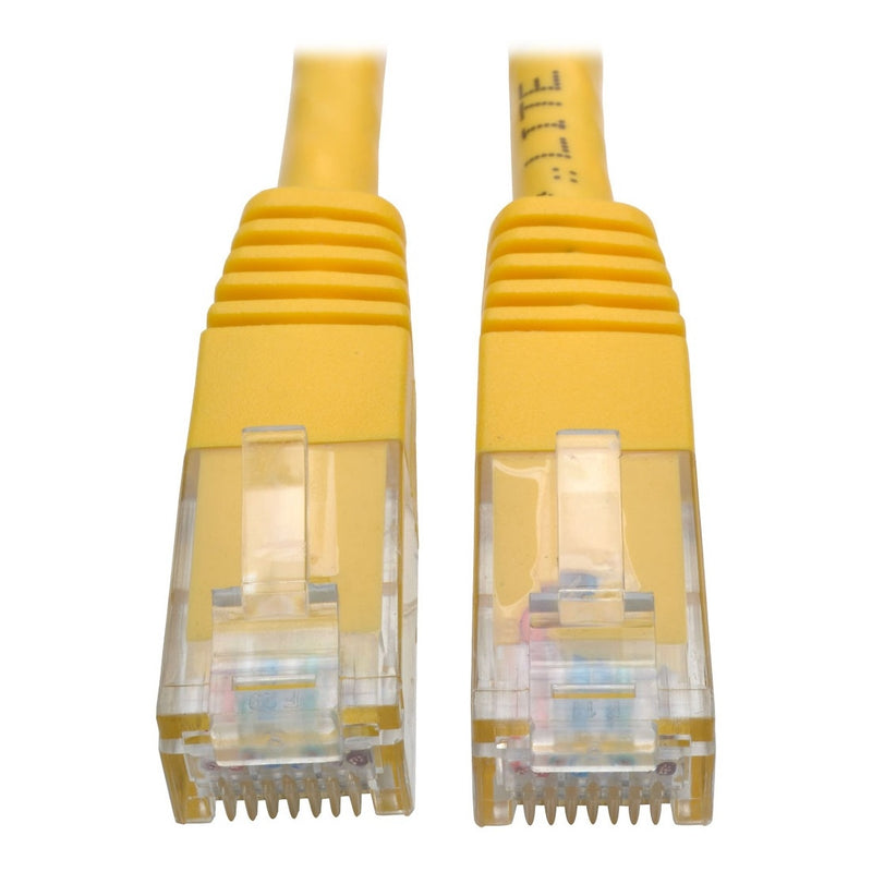 Tripp Lite Cat6 Gigabit Molded Patch Cable (RJ45 M/M), Yellow, 7 ft