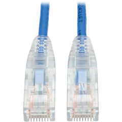 Tripp Lite Cat6 Gigabit Snagless Moulé Slim Câble de raccordement UTP (RJ45 M/M), Bleu, 0,6 m