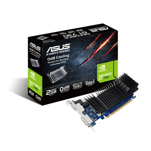 ASUS GEFORCE GT730-SL-2GD5-BRK 2 GB DDR5 64 BIT  927MHZ