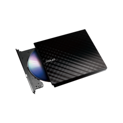 ASUS 8X DVD-RW SLIM EXTERNAL WHITE DIAMOND, RETAIL,for PC, Mac,and Laptop