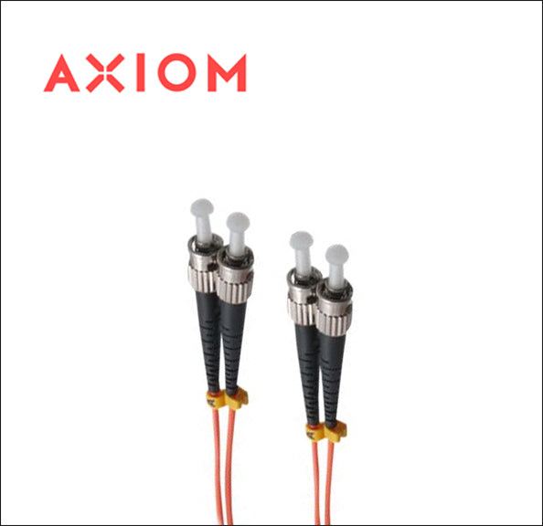 Axiom ST/ST Multimode Duplex OM2 50/125 Fiber Optic Cable 12m