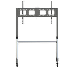 VB-STND-005 slim trolley cart, provides mobility to large format displays up to