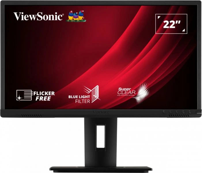 VIEWSONIC 22 1080P ERGONOMIC 40-DEGREE TILT MONITOR WITH HDMI DP AND VGA